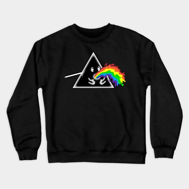 Barf Side of the Moon Crewneck Sweatshirt by jonah block